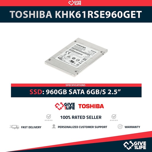 [1448] TOSHIBA KHK61RSE960GET SSD 2.5" 960GB SATA 6GB/S