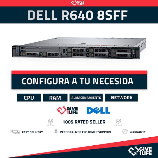 [1459] DELL PowerEdge R640 SFF (Bahías de 2.5") Configurable