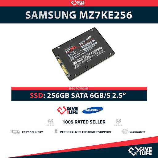 [1471] SAMSUNG MZ-7KE256 SSD 256GB 2.5″ SATA 6GB/S