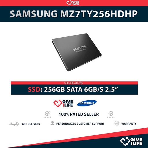 [1473] SAMSUNG MZ7TY256HDHP SSD 256GB 2.5″ SATA 6GB/S