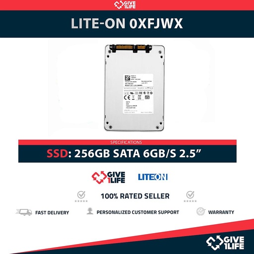 [1503] LITE-ON 0XFJWX SSD 256GB 2.5" SATA 6GB/S