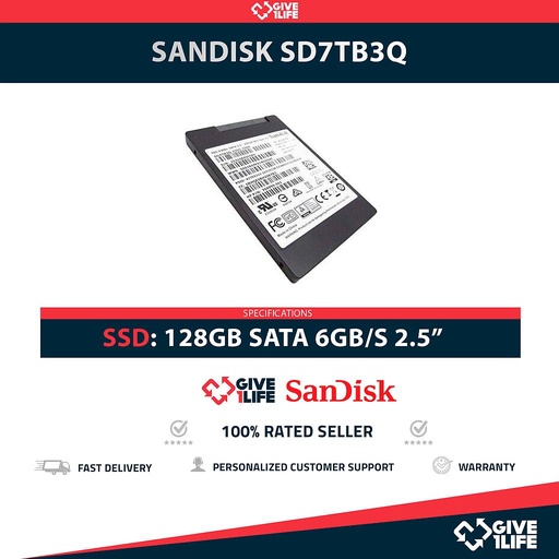 [1522] SANDISK SD7TB3Q SSD 128GB 2.5″ SATA 6GB/S