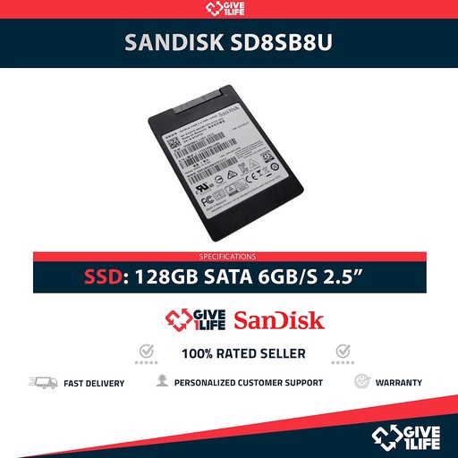 [1523] SANDISK SD8SB8U SSD 128GB 2.5″ SATA 6GB/S