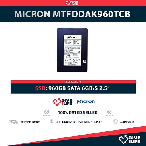 [1525] MICRON MTFDDAK960TCB SSD 960GB SATA 6GB/s