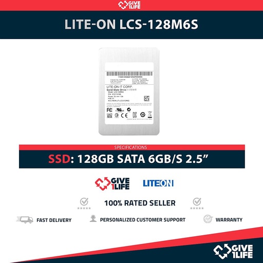 [1526] LITE-ON LCS-128M6S SSD 128GB 2.5" SATA 6GB/S