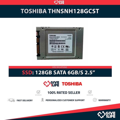 [1527] TOSHIBA THNSNH128GCST SSD 128GB SATA 6GB/s