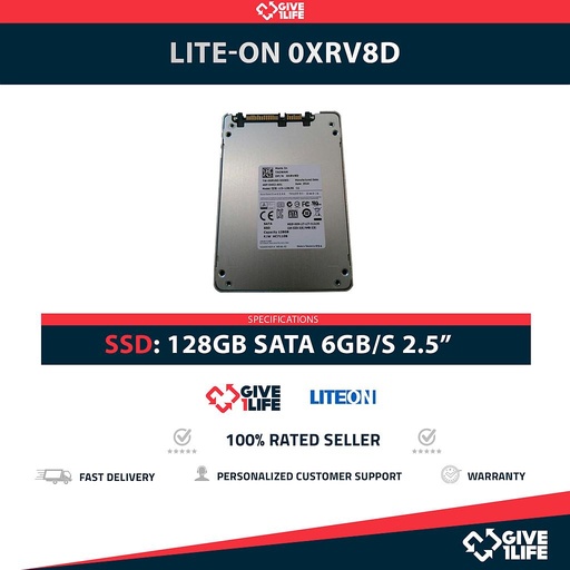 [1532] LITE-ON 0XRV8D SSD 128GB 2.5" SATA 6GB/S