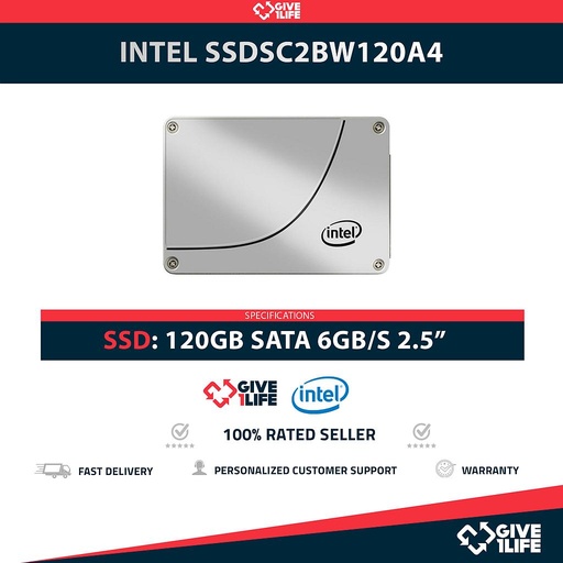 [1550] INTEL SSDSC2BW120A4 SSD 120GB 2.5″ SATA 6GB/S