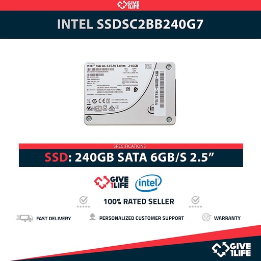 [1586] INTEL SSDSC2BB240G7 SSD 240GB 2.5″ SATA 6GB/S
