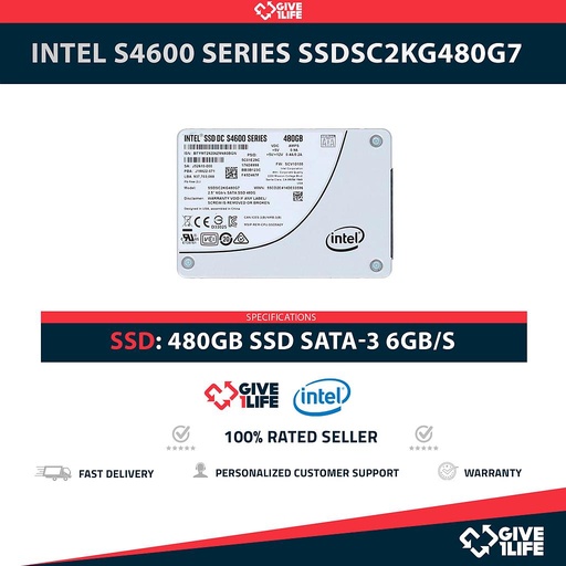 [1597] INTEL S4600 SERIES SSDSC2KG480G7 SSD 480GB SATA 6GB/s