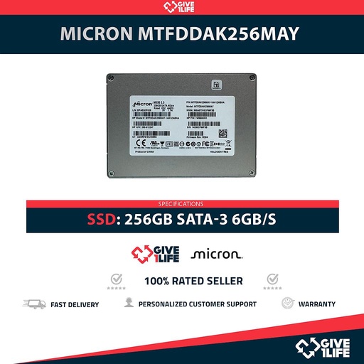 [1617] MICRON MTFDDAK256MAY SSD 256GB 2.5″ SATA 6GB/S