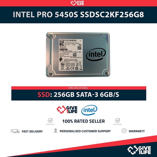 [1624] INTEL PRO 5450S SSDSC2KF256G8 SSD 256GB 2.5″ SATA 6GB/S