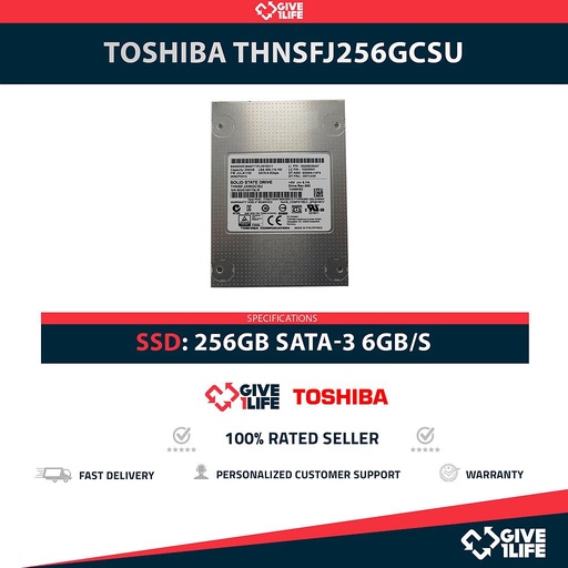 [1626] TOSHIBA THNSFJ256GCSU SSD 256GB 2.5″ SATA 6GB/S