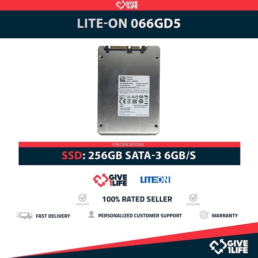 [1636] LITE-ON 066GD5 SSD 256GB 2.5" SATA 6GB/S