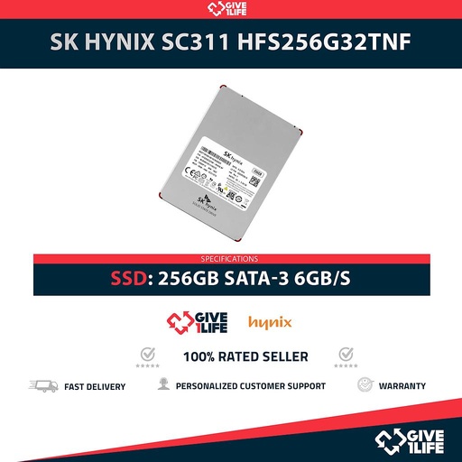 [1637] SK HYNIX SC311 HFS256G32TNF SSD 256GB 2.5″ SATA 6GB/S