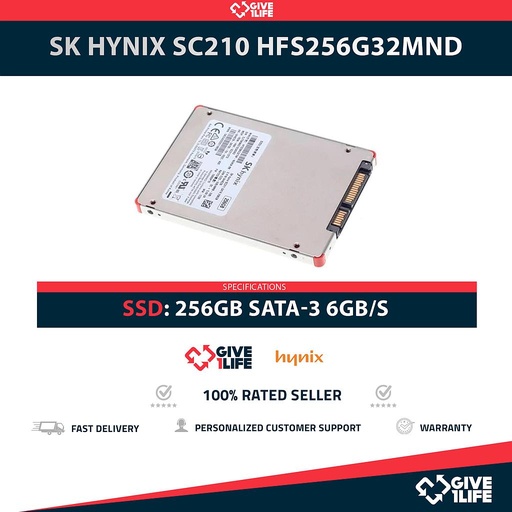 [1638] SK HYNIX SC210 HFS256G32MND SSD 256GB 2.5″ SATA 6GB/S