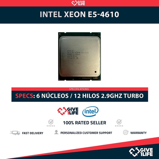 [1695] Intel Xeon E5-4610 6 Núcleos 12 Hilos 2.90GHz Turbo Speed