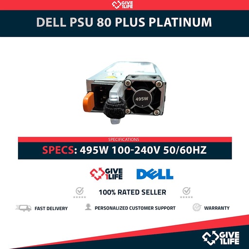 [1717] DELL 495W 80 PLUS FUENTE DE ALIMENTACION PARA SERIE 20