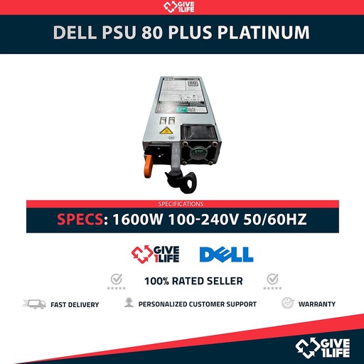 [1718] DELL 1600W 80 PLUS FUENTE DE ALIMENTACION PARA SERIE 40