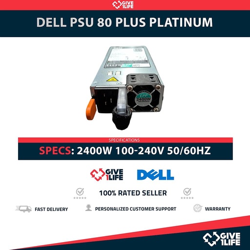 [1720] DELL 2400W 80 PLUS FUENTE DE ALIMENTACION PARA SERIE 30/40