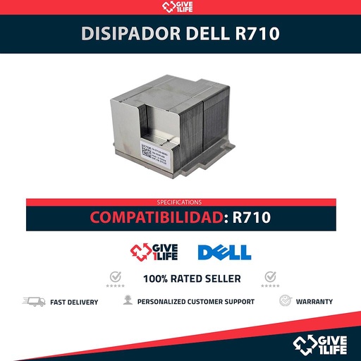 [1807] Disipador / Heatsink para DELL PowerEdge R710