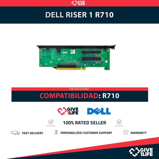 [1820] DELL RISER 1 PARA R710 PN:0R557C