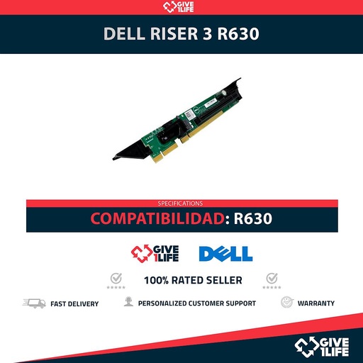 [1822] DELL RISER 3 PARA R630 PN:0NG4V5