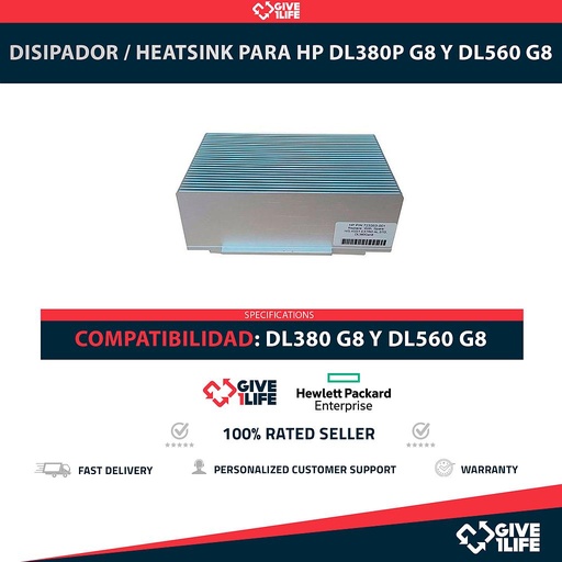 [1864] Disipador / Heatsink para HP DL380p G8 y DL560 G8