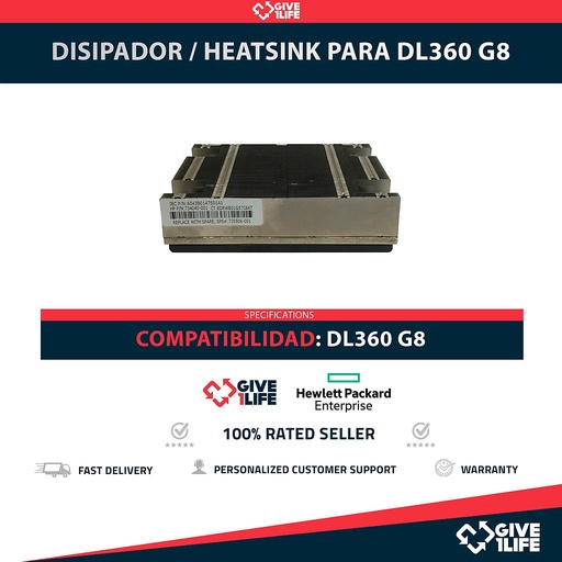 [1877] Disipador / Heatsink para DL360 G8