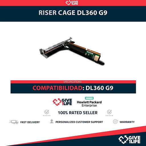 [1884] HP RISER CAGE PARA DL360 G9 PN:750685-001 y 775421-001