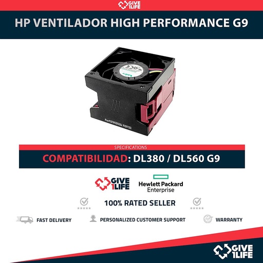 [1892] HP VENTILADOR HIGH PERFORMANCE PARA DL380 / DL560 G9 PN: 759250-001 / 796853-001 / 777286-001
