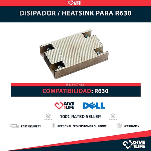 [1894] Disipador / Heatsink PARA R630 PN: 0H1M29
