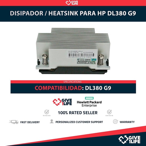 [1899] Disipador / Heatsink para HP DL380 G9 PN: 777290-001