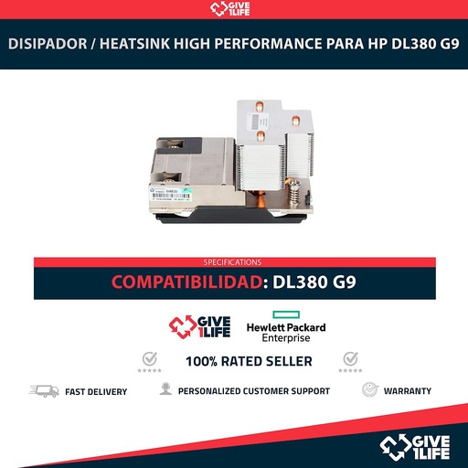 [1900] Disipador / Heatsink High Performance para HP DL380 G9 PN: 747607-001