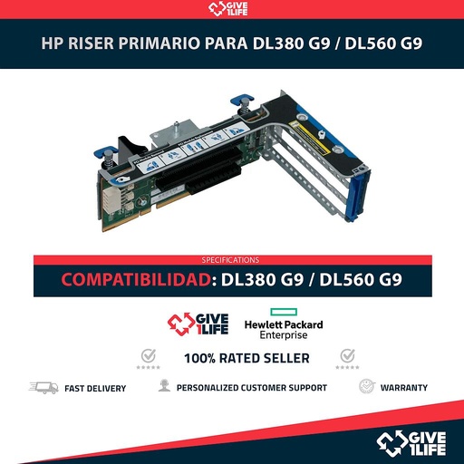 [1902] HP RISER PRIMARIO PARA DL380 G9 / DL560 G9 PN: 777281-001 / 729804-001