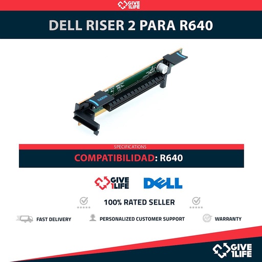[1918] DELL RISER 2 PARA R640 PN: 0W6D08