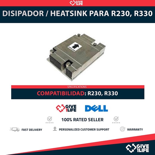 [1924] Disipador / Heatsink para R230, R330 PN: 0RJHXF