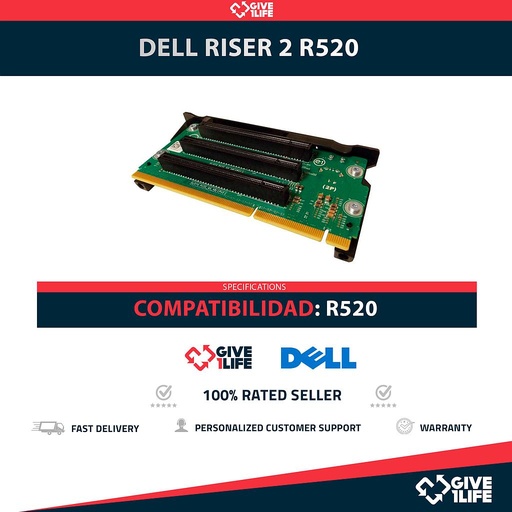 [1944] DELL RISER 2 PARA R520 PN: 0T44HM