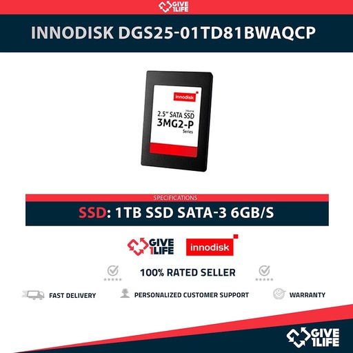 [1951] INNODISK DGS25-01TD81BWAQCP 1TB SSD SATA-3 6GB/S 2.5"