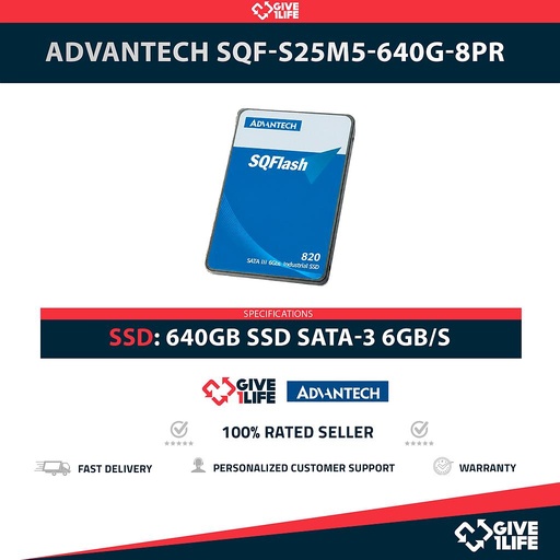 [1959] ADVANTECH SQF-S25M5-640G-8PR SSD 640GB SATA 6GB/s