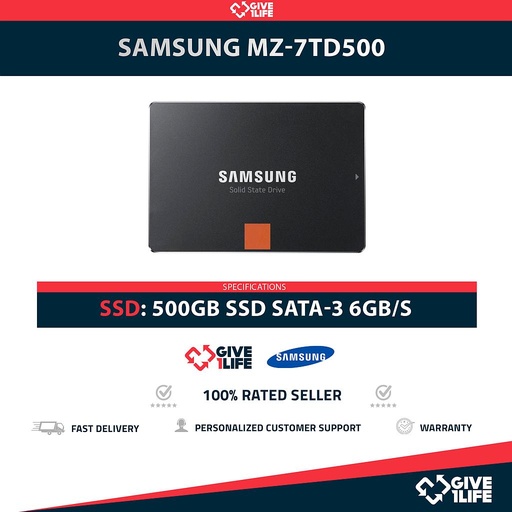 [1961] SAMSUNG MZ-7TD500 SSD 500GB 2.5″ SATA 6GB/S