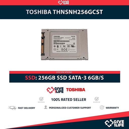 [1982] TOSHIBA THNSNH256GCST SSD 256GB 2.5″ SATA 6GB/S
