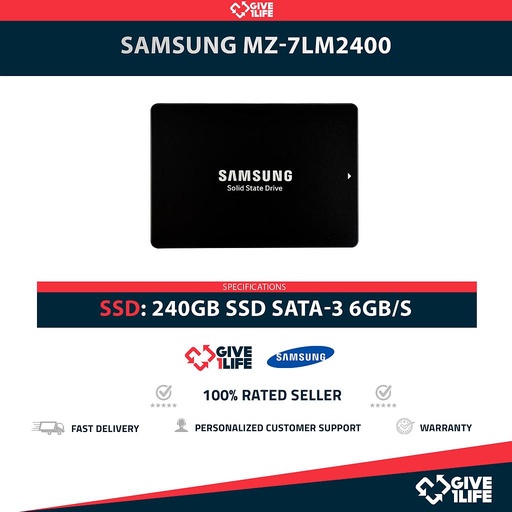[1990] SAMSUNG MZ-7LM2400 SSD 240GB 2.5″ SATA 6GB/S
