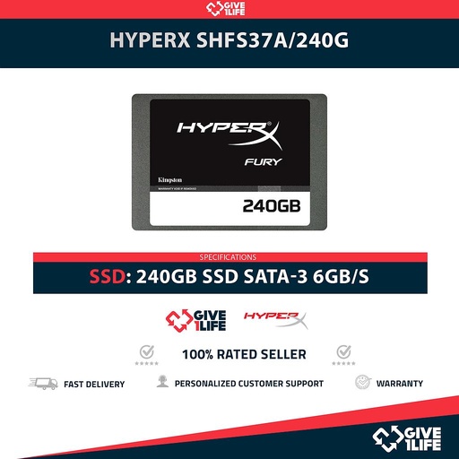 [1992] HYPERX SHFS37A/240G SSD 240GB 2.5″ SATA 6GB/S