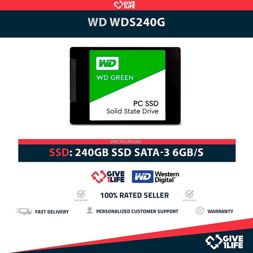 [1994] WD WDS240G SSD 240GB 2.5″ SATA 6GB/S