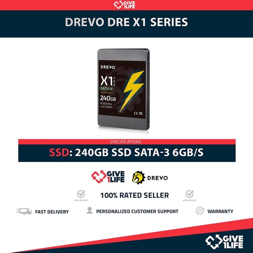 [1996] DREVO DRE X1 SERIES SSD 240GB 2.5" SATA 6GB/S