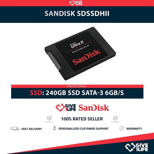[1997] SANDISK SDSSDHII SSD 240GB 2.5" SATA 6GB/S