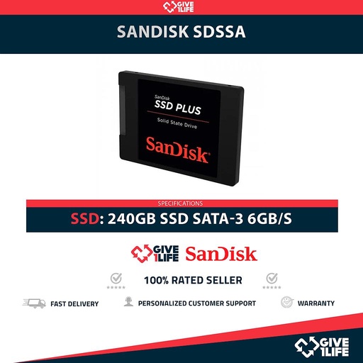 [1998] SANDISK SDSSA SSD 240GB 2.5" SATA 6GB/S