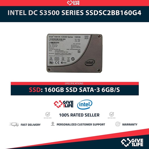 [2009] INTEL DC S3500 SERIES SSDSC2BB160G4 SSD 160GB 2.5" SATA 6GB/S