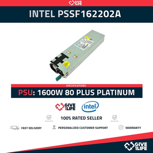 [917] INTEL PSSF162202A 1600W FUENTE DE ALIMENTACION - E-G36234-008 TESTEADA